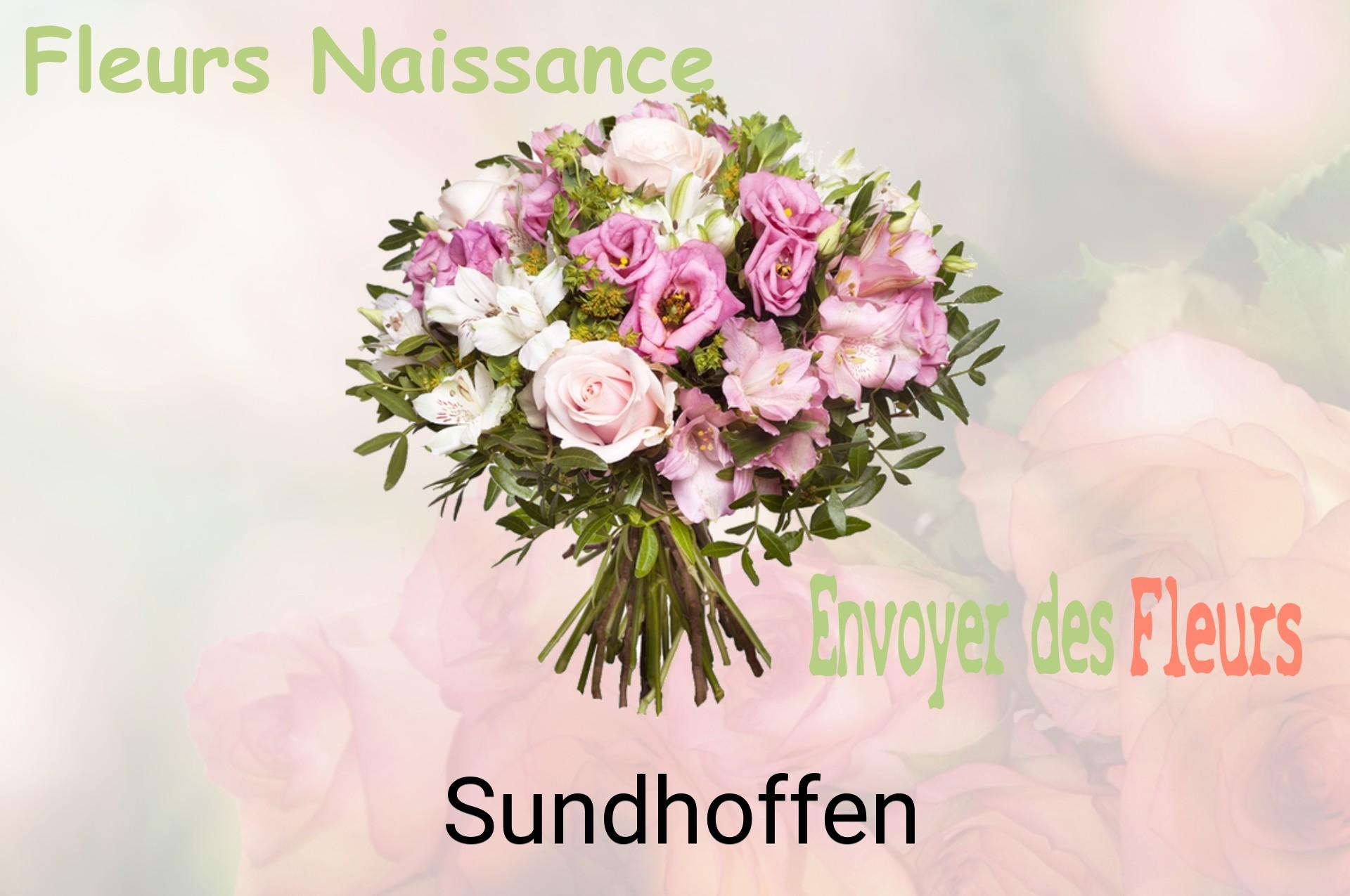 Bouquet de fleurs de naissance livré à Sundhoffen
